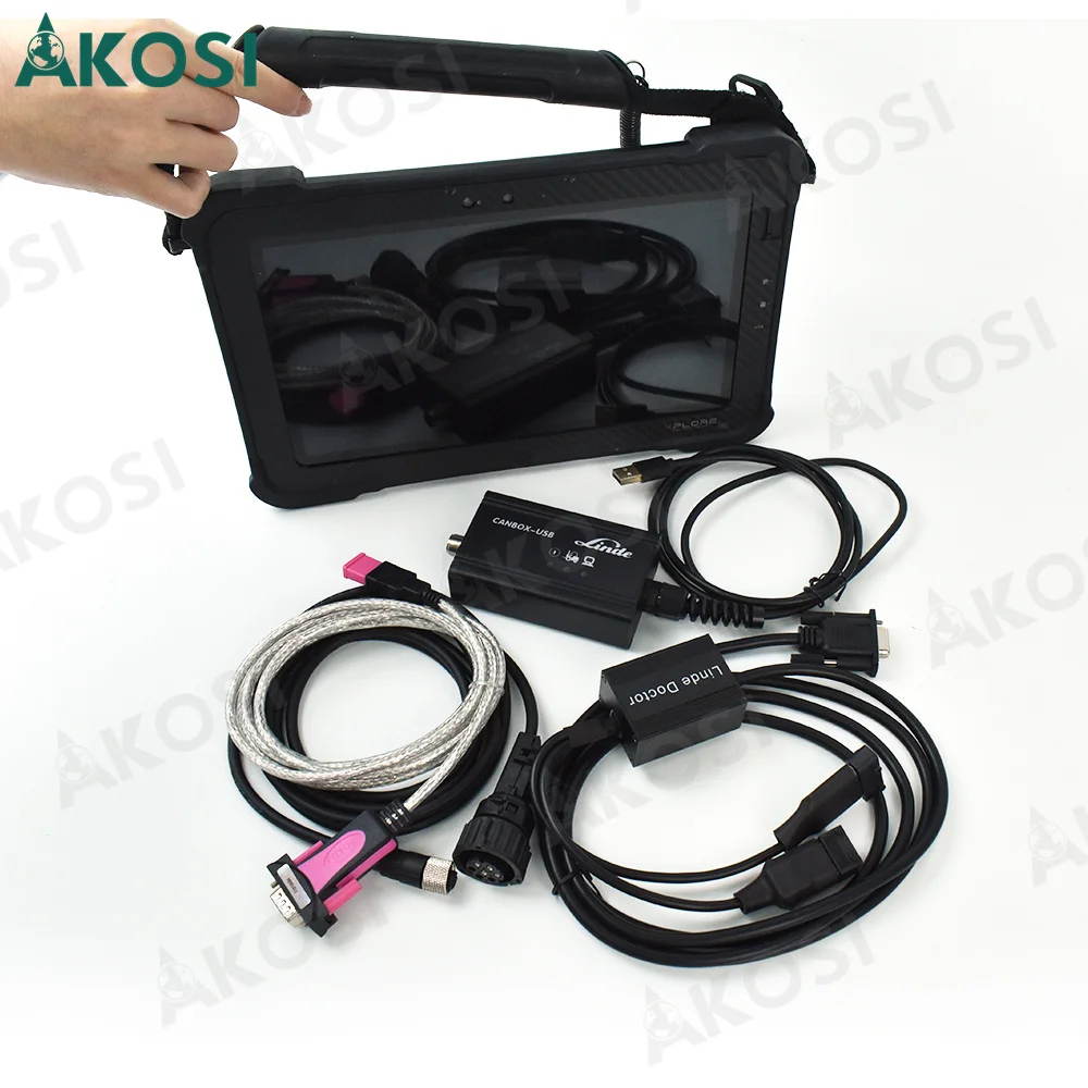 

New for linde lsg and pathfinder Forklift Truck Diagnostic Tool for Linde Canbox Doctor Diagnostic scanner+Xplore tablet