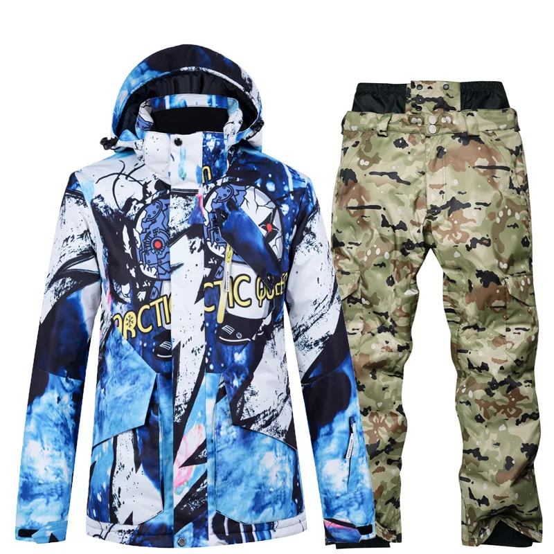 Ski Suit Men's Suit Single and Double Board Winter Thickening Outdoor Travel Fashion Trend Ski Equipment