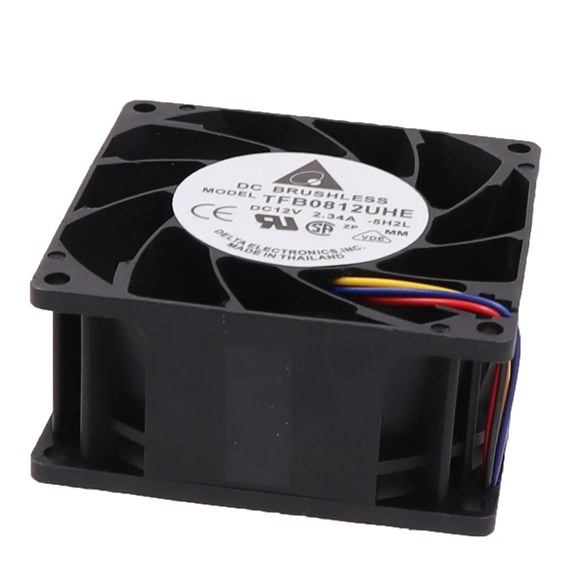 냉각 팬 80mm DC 12V 2.34A 80*80*38mm 델타 TFB0812UHE FFB0812EHE THB0812BE TYP8124K V35132-55RA PFR0812XHE PFC0812DE