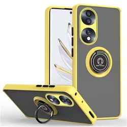 Magnetic Ring Holder Phone Case with 360° Rotating Stand - Magic 5 Lite (Yellow)