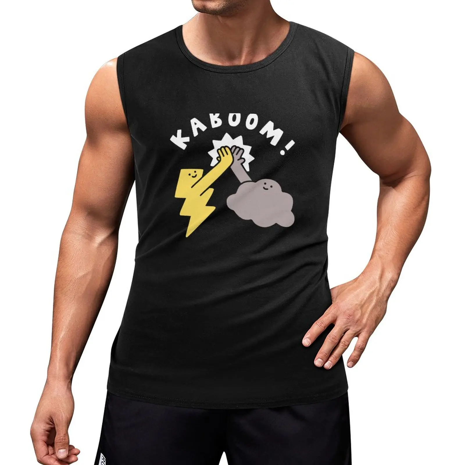 

New Thunderclap Tank Top quick-drying t-shirt Men's summer clothes Muscle fit Male vest