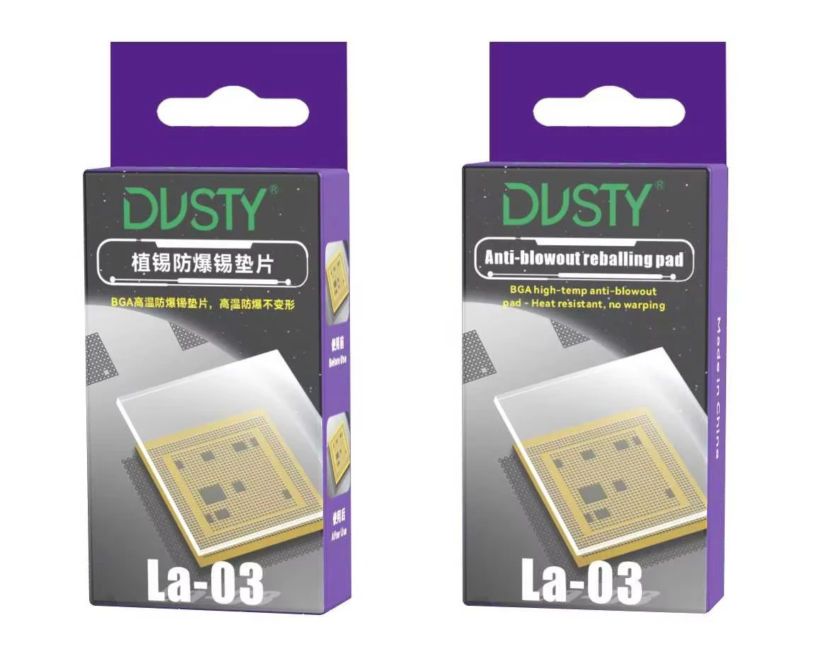 메카닉 LA-03 안티 블로우아웃 BGA 리볼링 글래스 패드, 고온 저항 및 비변형, 휴대폰 메인보드 PCB IC 칩 수리용