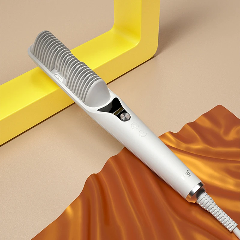 YOUPIN Pritech Hot Comb Hair Straightener Flat Irons Straightening Brush Heating Comb Hair Straight Styler Curler ZF6