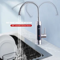 ATWFS chauffe-eau instantané robinet chauffe-eau sans réservoir cuisine robinet d'eau chaude salle de bains chauffage électrique 220v coque en acier inoxydable 3