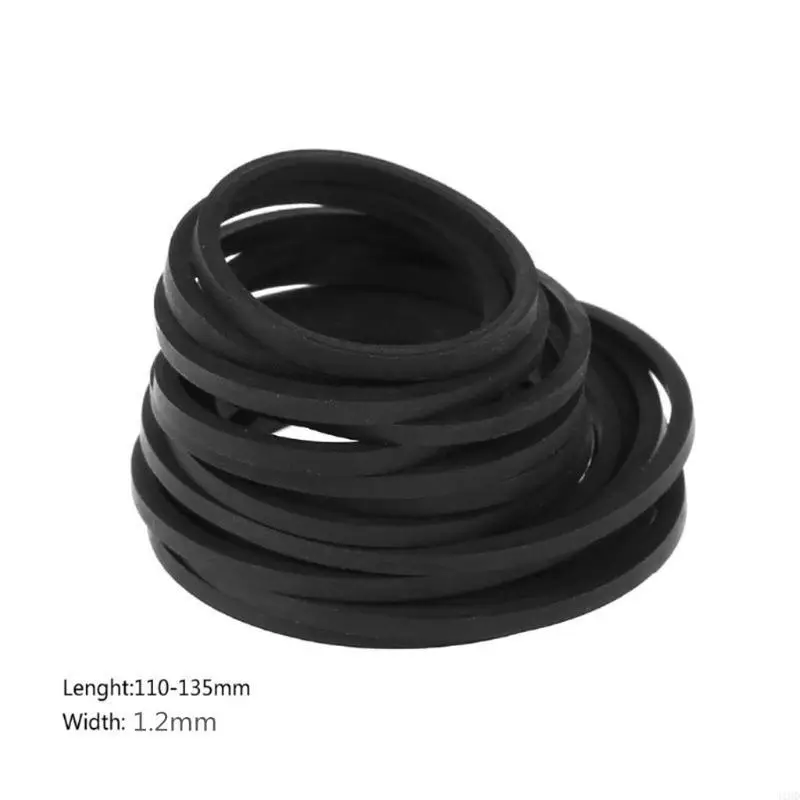 J1HD 30pcs 25mm 135mm 믹스 카세트 테이프 기계 벨트 모듬 일반 벨트 카세트 기계 고무 벨트