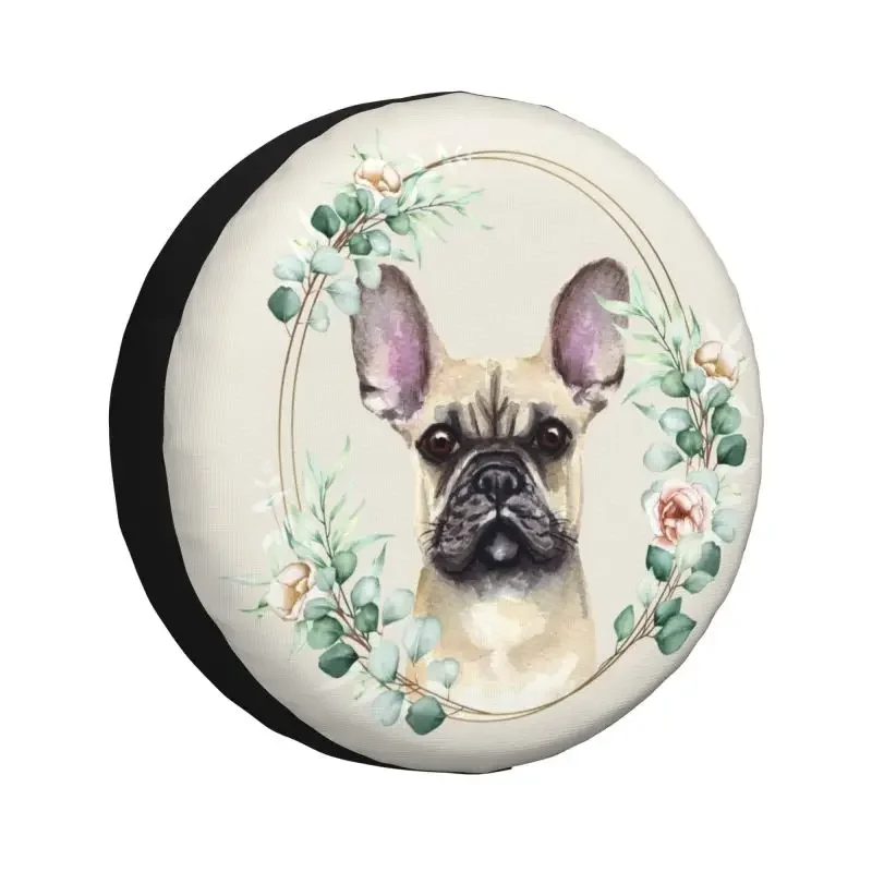 

French Bulldog Dog Spare Tire Cover for Toyota Mitsubishi Suzuki Jeep RV SUV Trailer Car Wheel Protector Covers