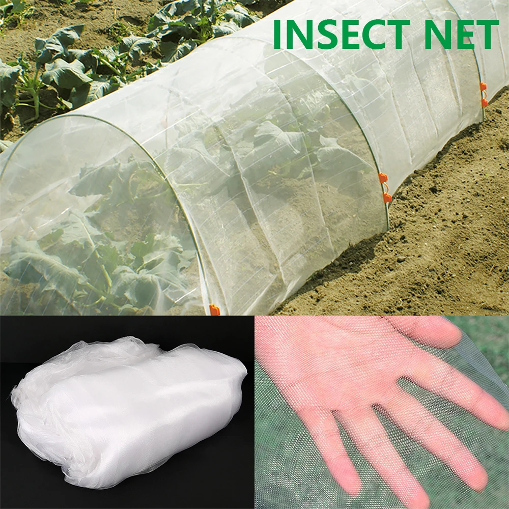 Garden Insect Protection Net Plant Vegetables Fruit Care Cover Flowers Greenhouse Pest Control Anti-Bird Protective Net 60 Meshs 1