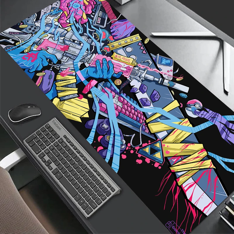 

Large Game Mouse Pad Japanese Anime Gaming Accessories HD Print Office Computer Keyboard Mousepad XXL PC Gamer Laptop Desk Mat
