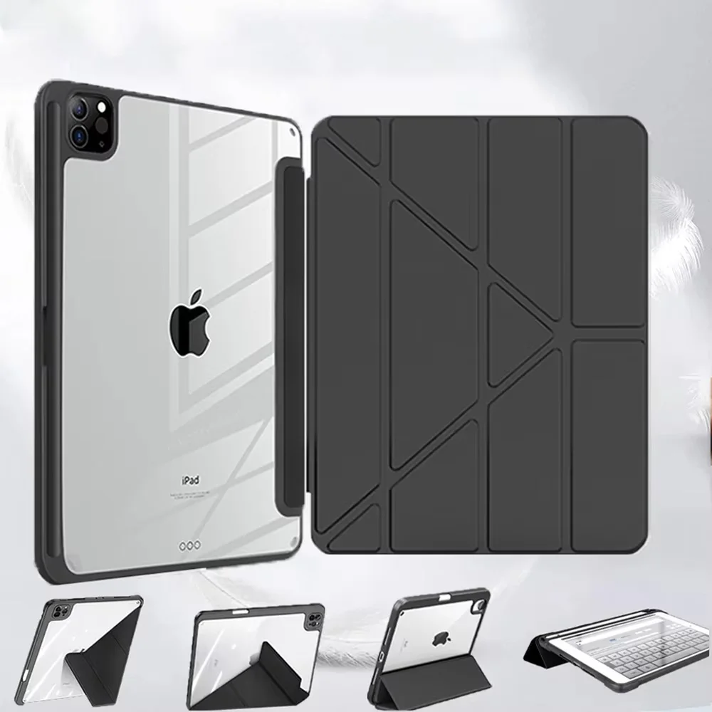 Acrylic Clear Y-Fold Stand Protective Tablet Case