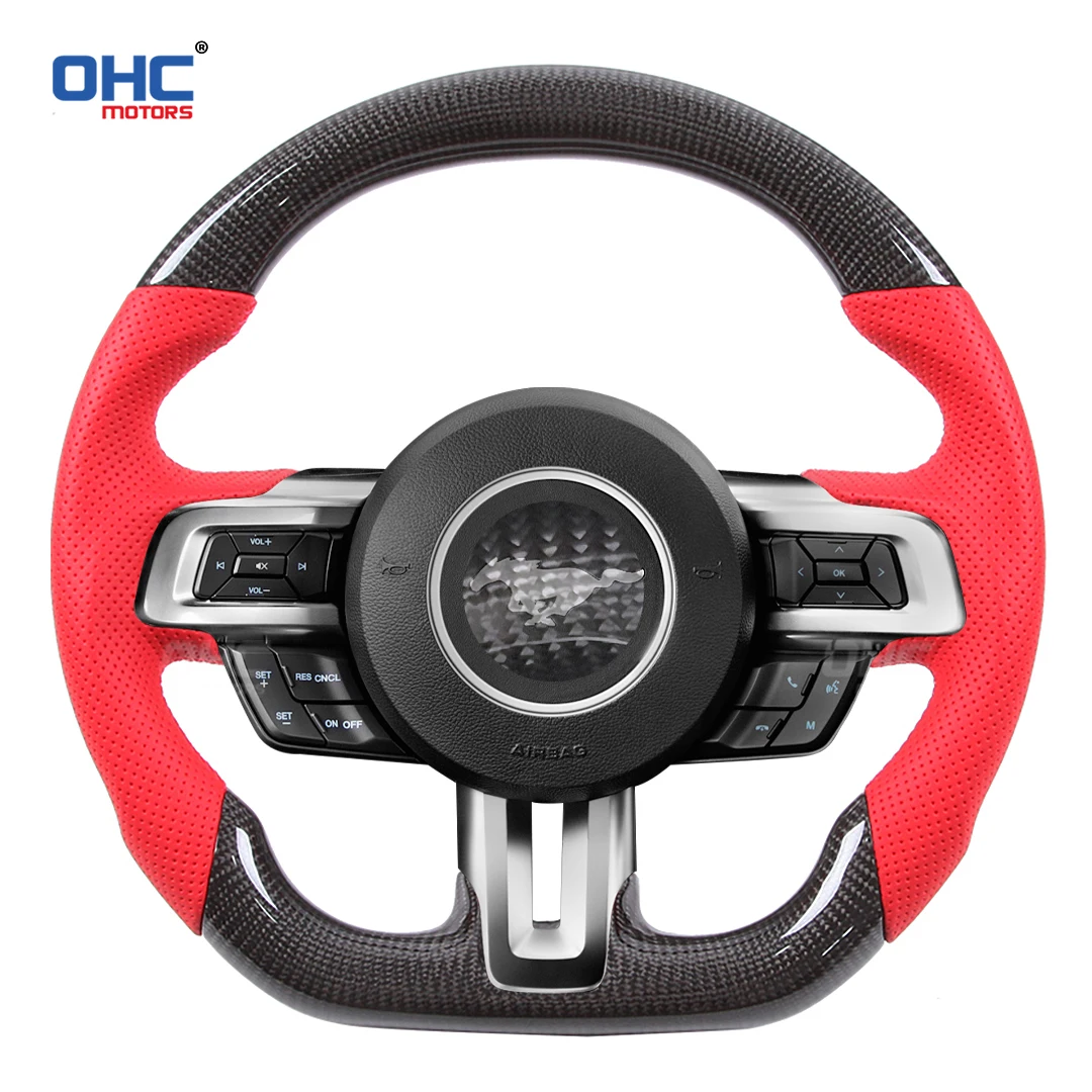 

Carbon Fiber Steering Wheel compatible for Ford Mustang 2016-2018