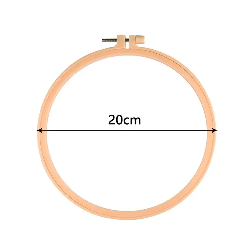 Sewing Tool Round Wooden Color Embroidery Hoops Frame Set Plastic Embroidery Hoop Rings For DIY Cross Stitch Needle Craft Tool needle arts and crafts Needle Arts & Craft