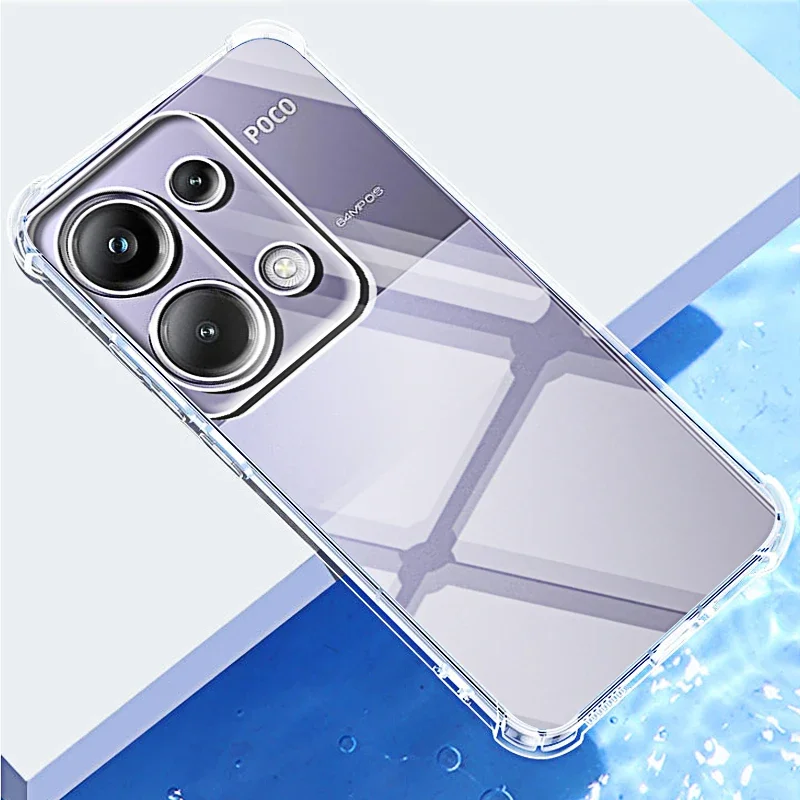 Sleek Transparent Protective Phone Case with Camera Shield