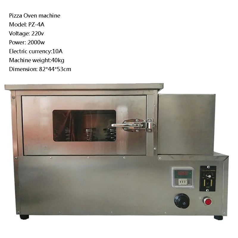 Description Picture 5 of itemElectric hot sale commercial household stainless steel rotating cone pizza maker oven machine