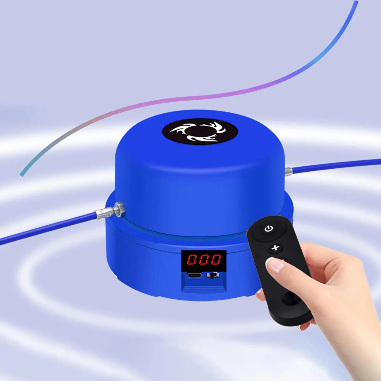 Durable Skipping Rope Digital Counter Mute Electric Jump Rope Machine for Beginners Full Body Excercising Home Workout Training