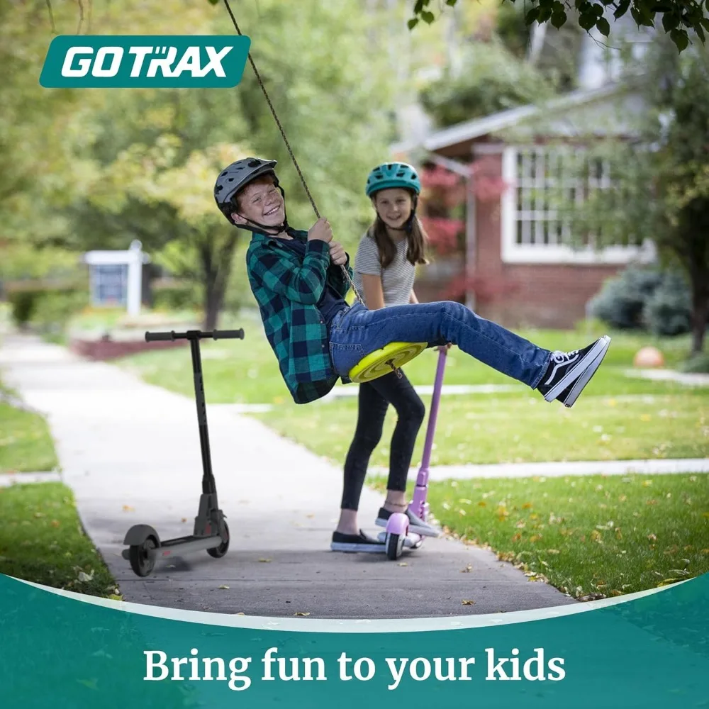 Series Electric Scooter for Kid, 6" Solid Wheels, Max 4/10 Miles and 7.5/9.4 Mph Speed Power by 150W Motor