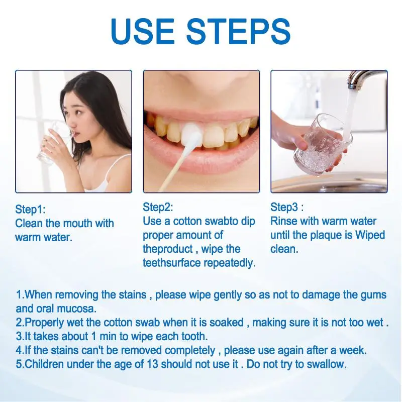 Siero Sbiancante per Denti, Rimuove Macchie e Placca, Alito Fresco, Igiene Orale Contro le Carie, Strumenti per la Pulizia dei Denti - immagine 5