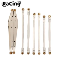 8 Pcs Metal Link Rod Linkage Rear Trailing Arm Set for AXIAL RBX10 Ryft 1/10 RC Crawler Upgrade Parts Accessories 1