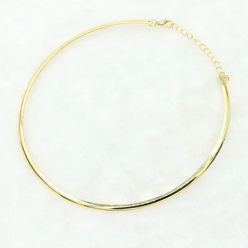 Collana choker in acciaio inossidabile gioielli donna moda_voghion.com
