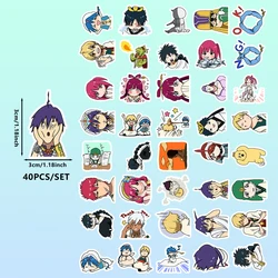 40 Cartoon Stickers - Fun Decorative Stickers for Kids' Stationery, Books, and Water Bottles (916D - Magi)