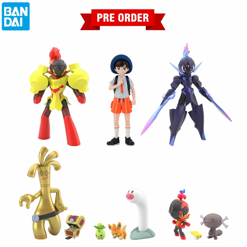 bandai-pokemon-escarlate-e-violeta-escala-action-figures-pvc-figurine-brinquedos-armarouge-ceruledge