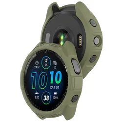 Flexible Silicone Protective Case Cover - Soft Shell Bumper - Forerunner 965 (Green)