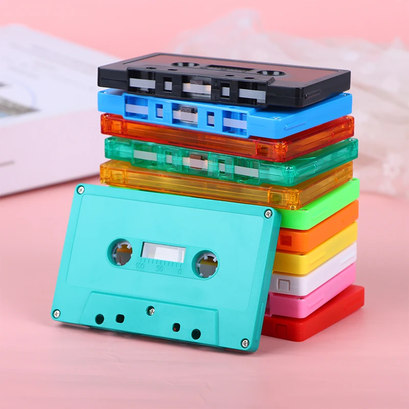 1 Unit Blank Tape Shell, Colorful Case for Magnetic Audio Recording, Empty Reel Cassette(No Core)