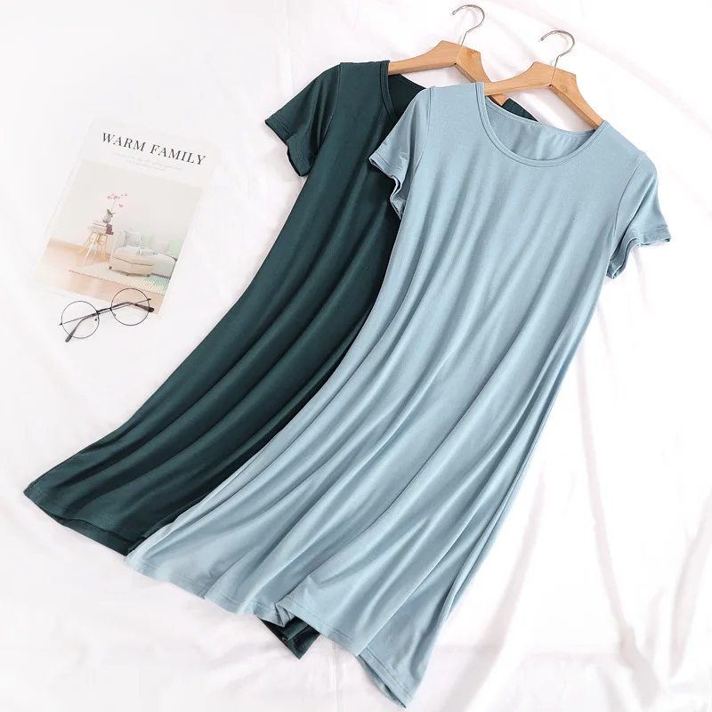 Women Nightgowns, Women Nightdresses, Sleeping Dress Modal Ladies Spring Summer