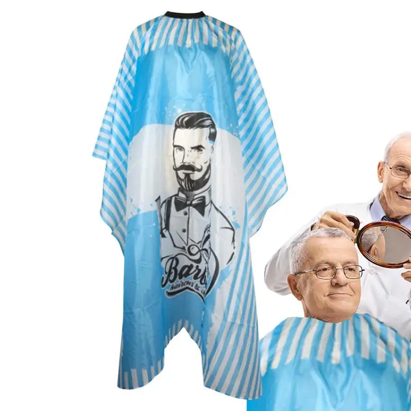 

Hair Cutting Gown Hairdressing Salon Haircut Cloth Non-sticky Nylon Shawl For Home Hair-Cut Salon Barber Cloth Striped Cloth