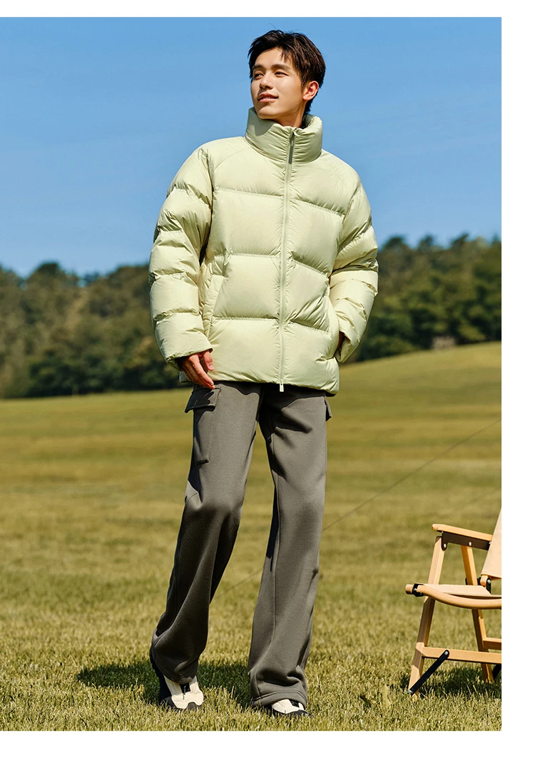 Semir Down Jacket Men Women 2024 Winter New Light Short Coat Three-Proof Thermal Puffer Coat Couple Top Trendy Down Jacket