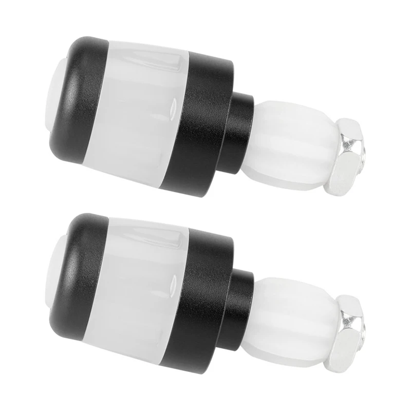 

2Pcs Electric Scooter Handlebar Lights LED Warning Light Handlebar End Plugs Waterproof Turn Signal Lights