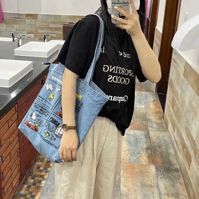 Bolso de Mano de Mezclilla Snoopy 2026 5