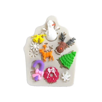 3D Christmas Candy Mold Silicone Sugar Turning Mold Cake Chocolate Decoration Baking Mold Tools Cake Baking Accessories 1