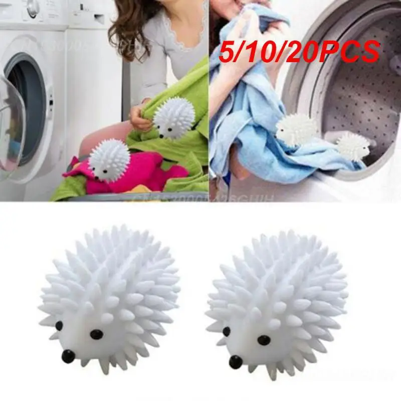 5/10/20PCS Hedgehog Laundry Ball Drying Fabric Clothes Softener Home Accessories Tools Cleaning Ball Reusable Washing Ball