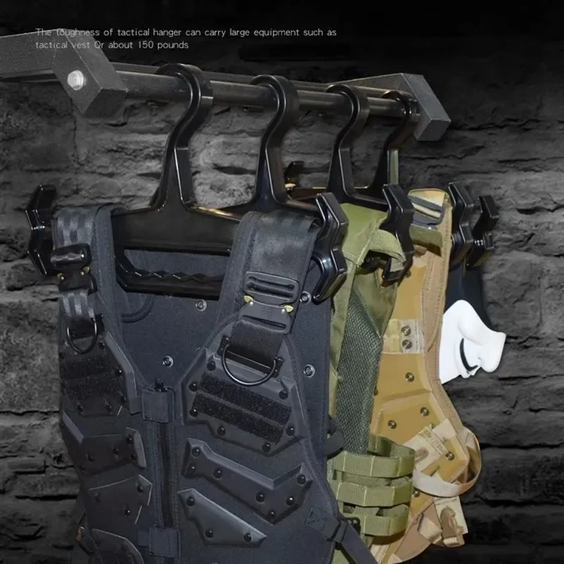 Coat Vest Hanger Heavy Duty Storage Organizer Multipurpose Strong Plastic Portable Airsoft Gear Paintball Survival Equipment 2