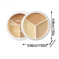 Correcteur à couverture complète 3 couleurs – Correcteur imperméable pour imperfections, cernes et ridules 6
