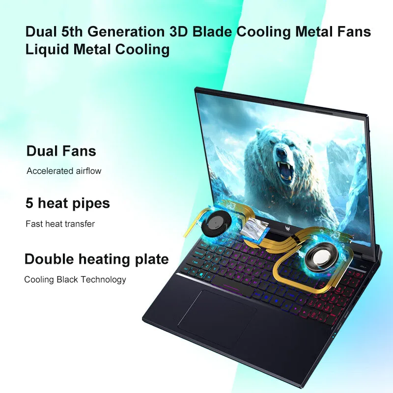 2024 Acer Predator Neo Gaming Laptop 16 Inch 2.5K 180Hz IPS Screen Notebook i9-14900HX 32GB 1TB RTX4060 Netbook Laptop Computer 3