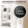 Electric Hair Ball Trimmer Household Clothes Shaver Rechargeable Portable LED Display Lint Remover for Clothing High-capacity 3