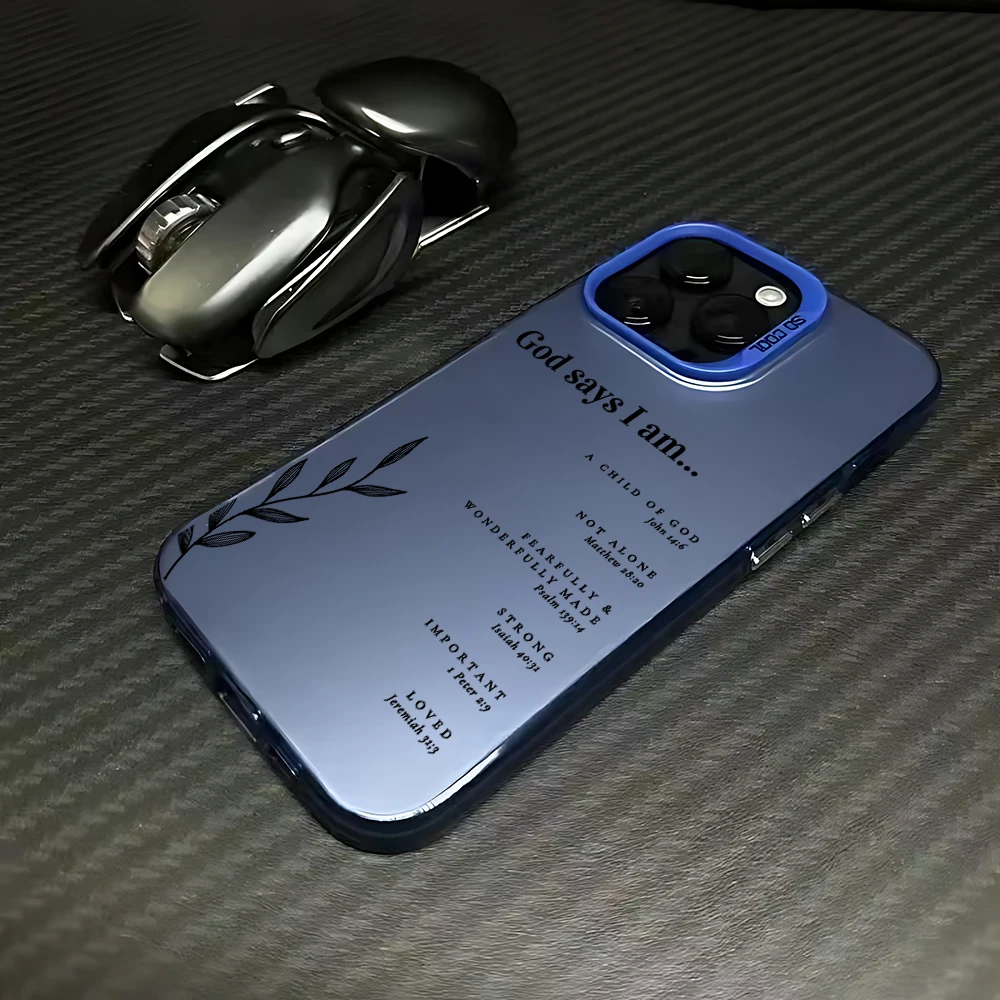 Inspirational Bible Verse Christian Affirmations Phone Case - Matte Finish