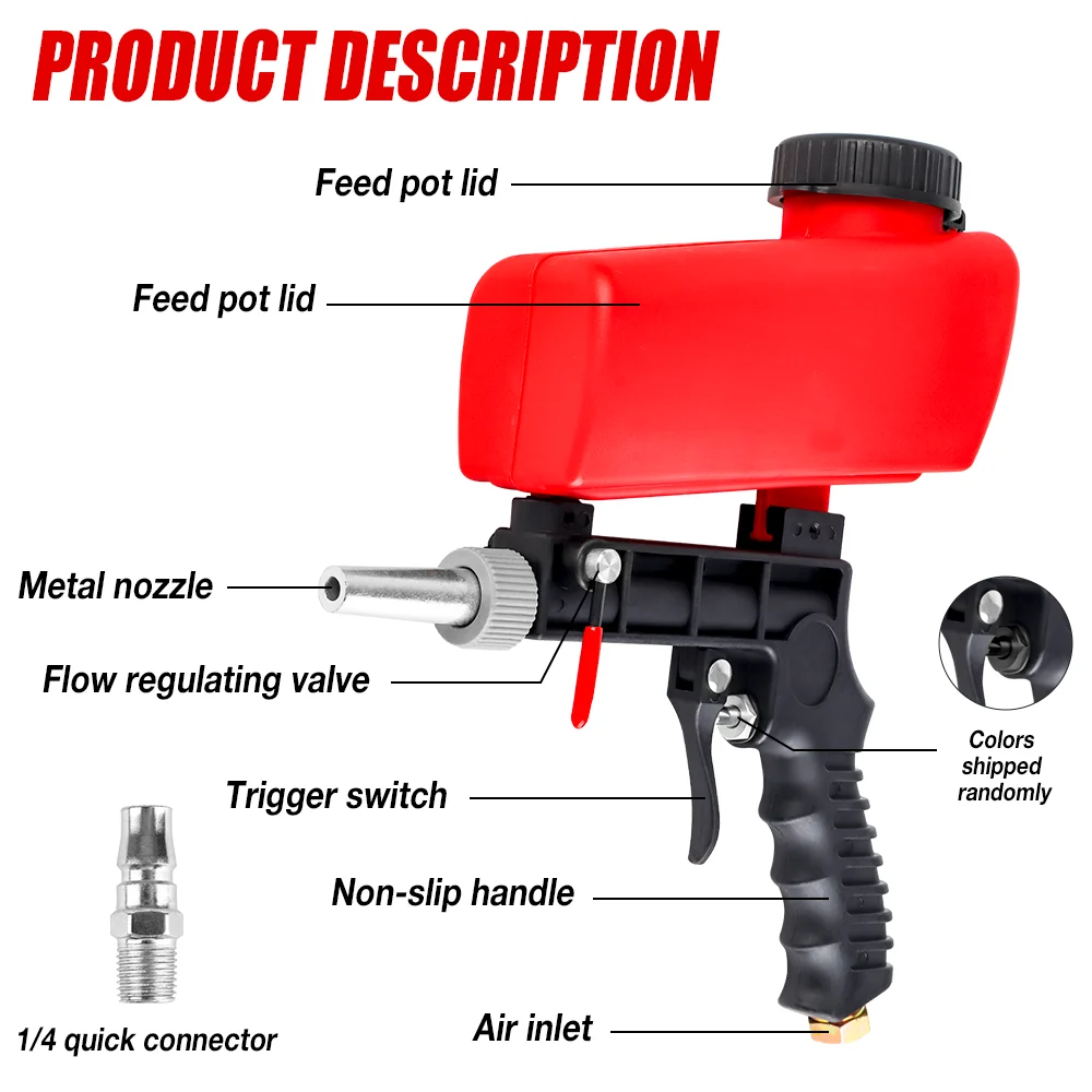 Adjustable Sandblasting Air Gun 3