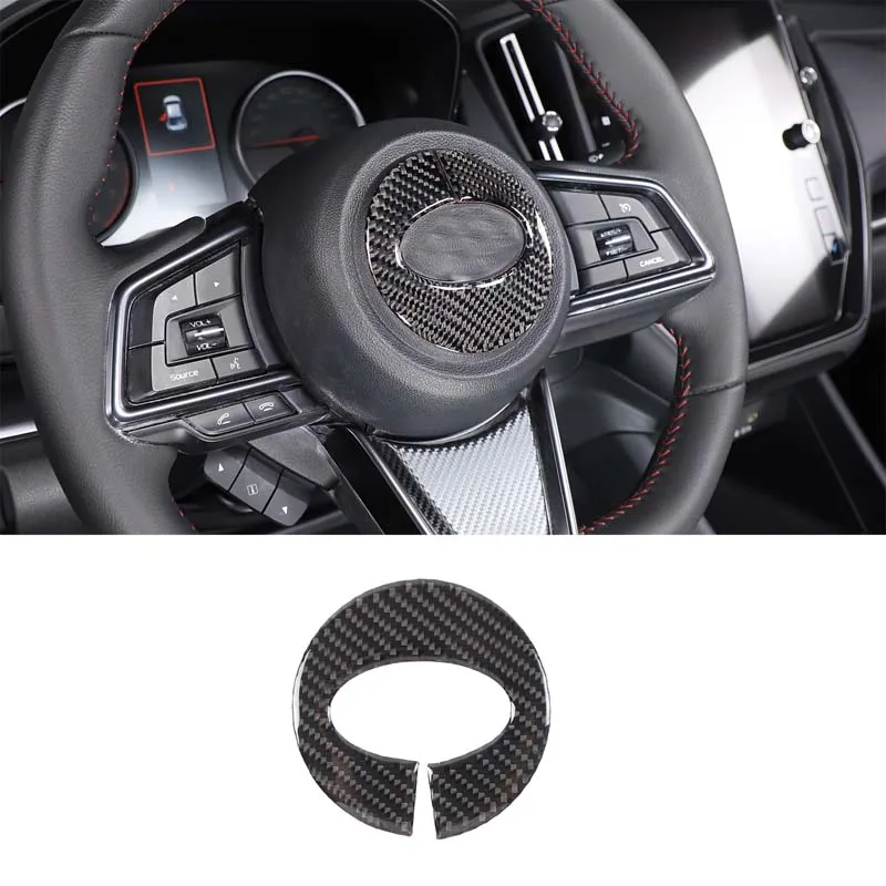 

For Subaru WRX 2021-2023 soft carbon fiber car steering wheel decoration sticker interior modification accessories