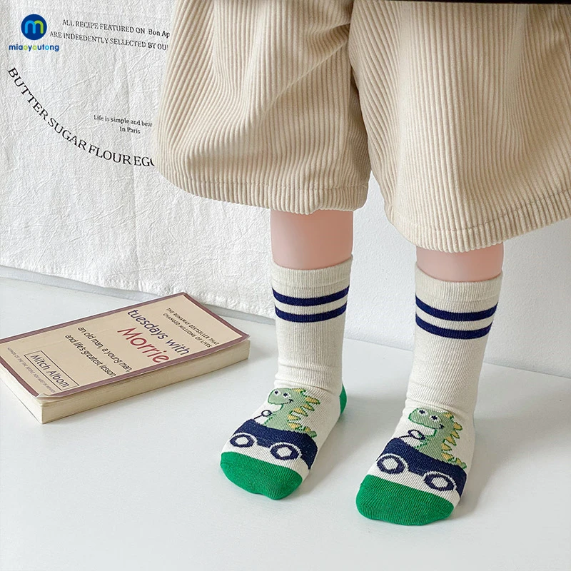 Kids Socks 5 Pairs /Lot Baby Girl Soft Boneless Combed Cotton Socks Warm Cartoon Children's Socks For Boys Newborn