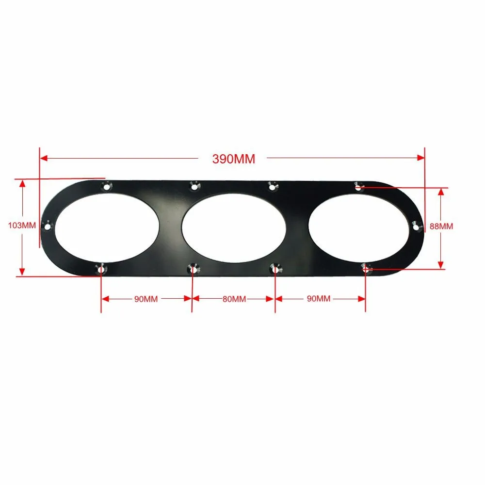 2 Pcs ALUMINUM REAR BUMPER AIR DIVERSION DIFFUSER PANEL