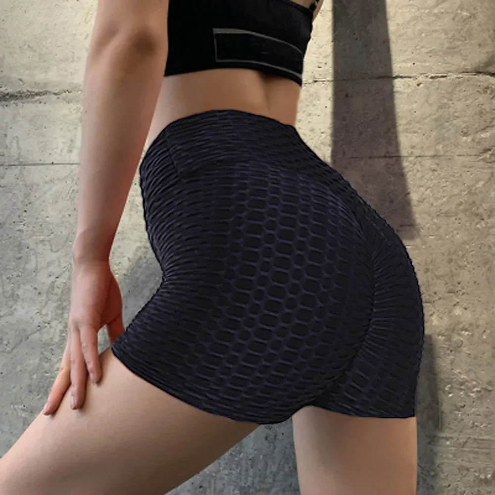 

High Waist Women Shorts Workout Short Sweatpants Solid Color Seamless Fitness Black Sport Female Gym Leggings