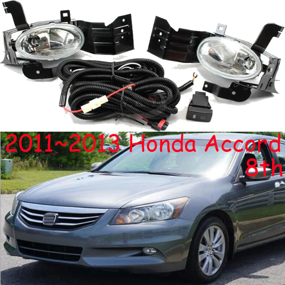 

Car bumper headlight for Honda Accord fog light 8th 2011~2013y halogen bulb 4300K Wire of hanress Headlamp for Accord fog lamp