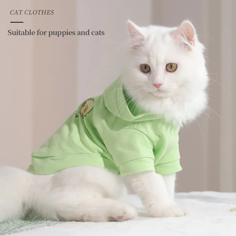 Air Conditioning Clothing Hoodie Cats Sweaters Pet Cat Hoodie