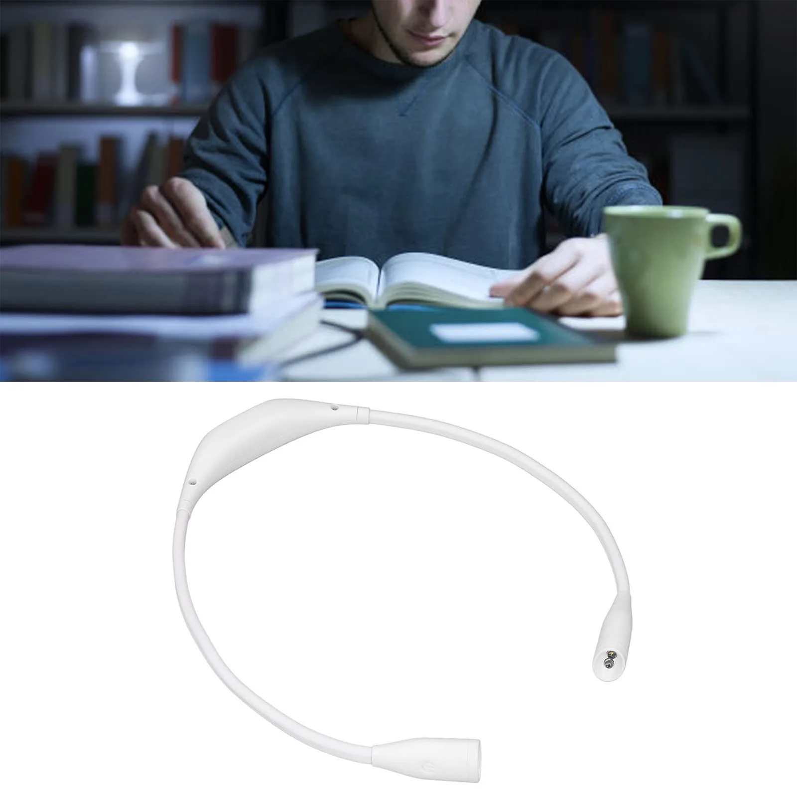 

Book Light Flexible Handsfree Led Neck Light Hug Reading Lamp Novelty Led Night Light Flashlight Usb Rechargeable Outdoor