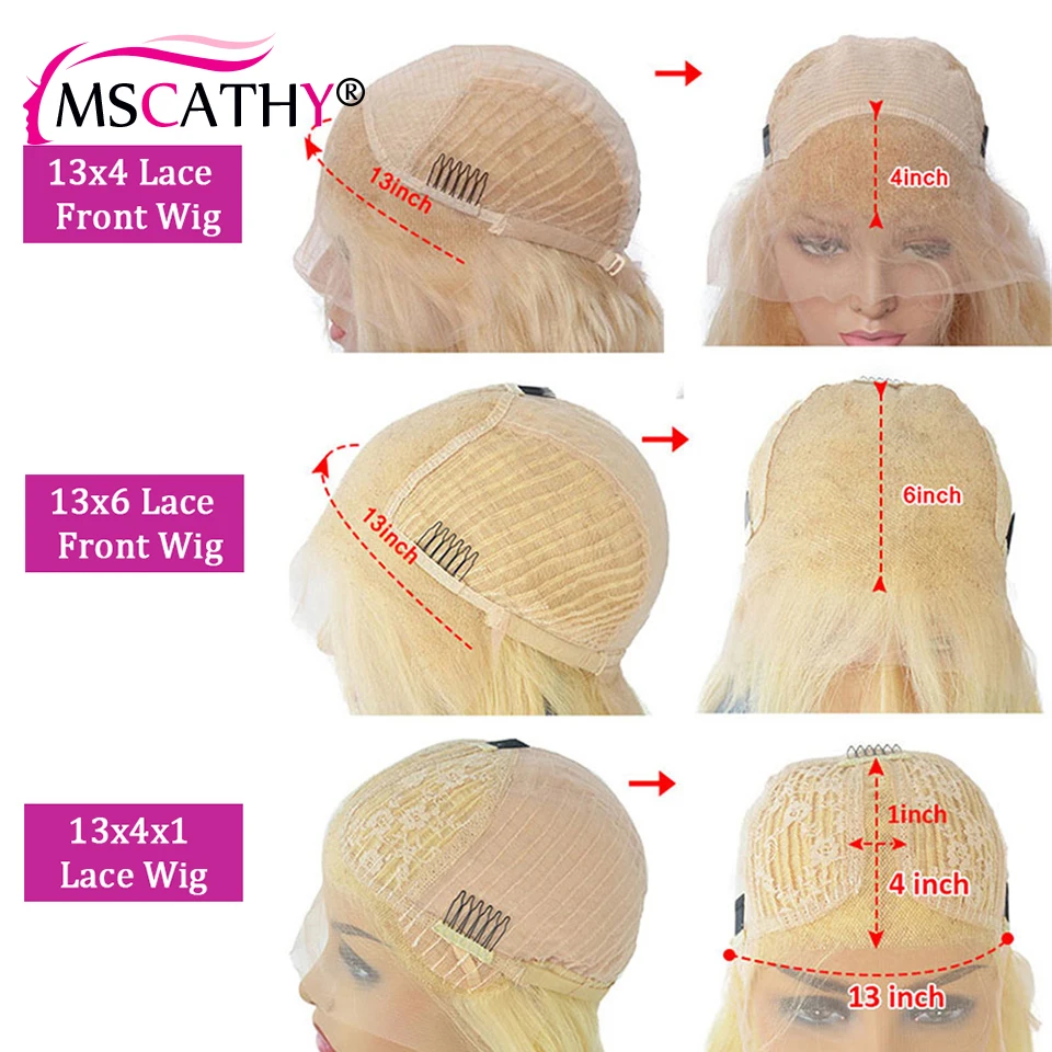 Ash Grey Blonde Lace Front Wigs Body Wave Brazilian Virgin Human Hair Wigs For Women 13x4 Ombre HD Transparent Lace Frontal Wig