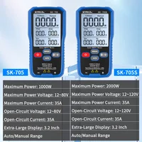 SNAKOL SK-705S 2000W testeur de panneaux solaires compteur MPPT tension de Circuit ouvert et courant de court-circuit, avec rétro-éclairage et maintien des données 4
