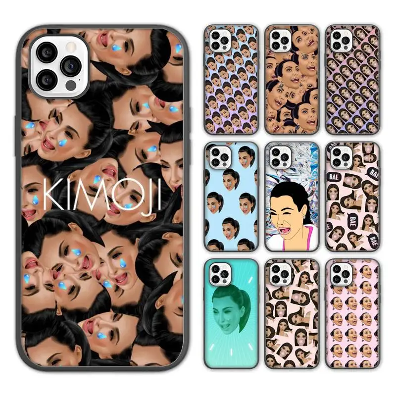Чехол для телефона Ким-Кардашьян-кимоджи iPhone 13 12 11 pro max mini x xs xr 7 8 5 se plus мягкий