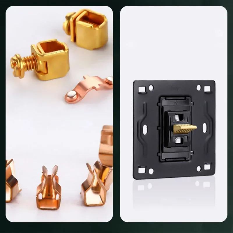 retro soquete de parede do painel pc poder 2 vias 04